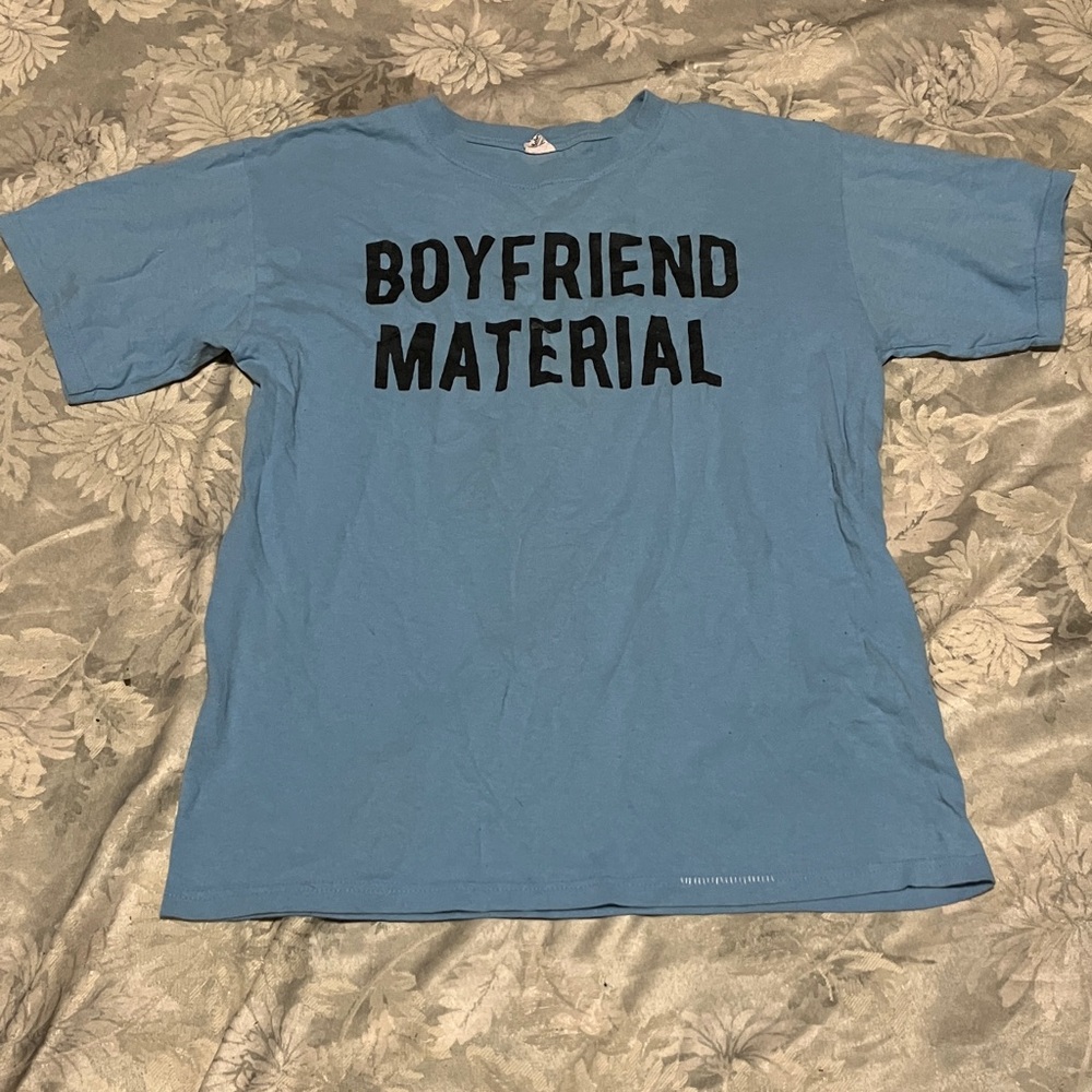 Blue Graphic Tee - Boyfriend Material